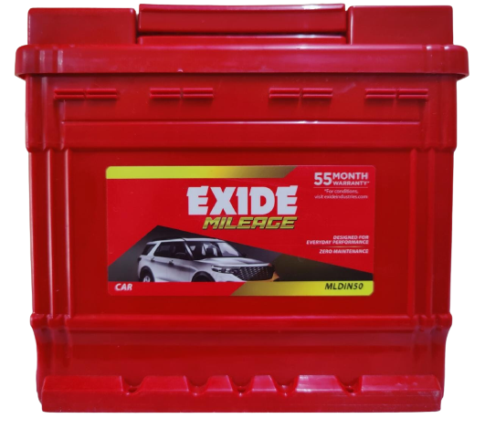 exide mileage mldin50 battery (50ah)