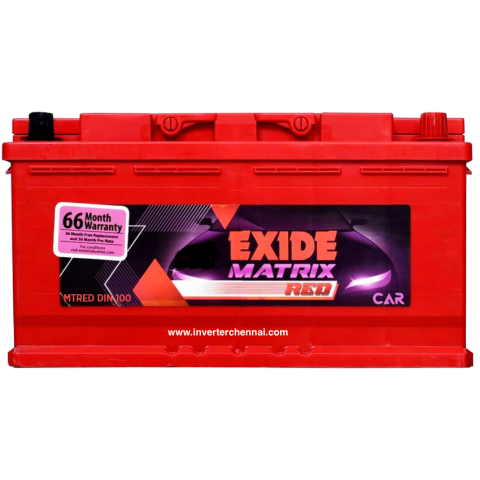 exide matrix red mtreddin100 (100ah)