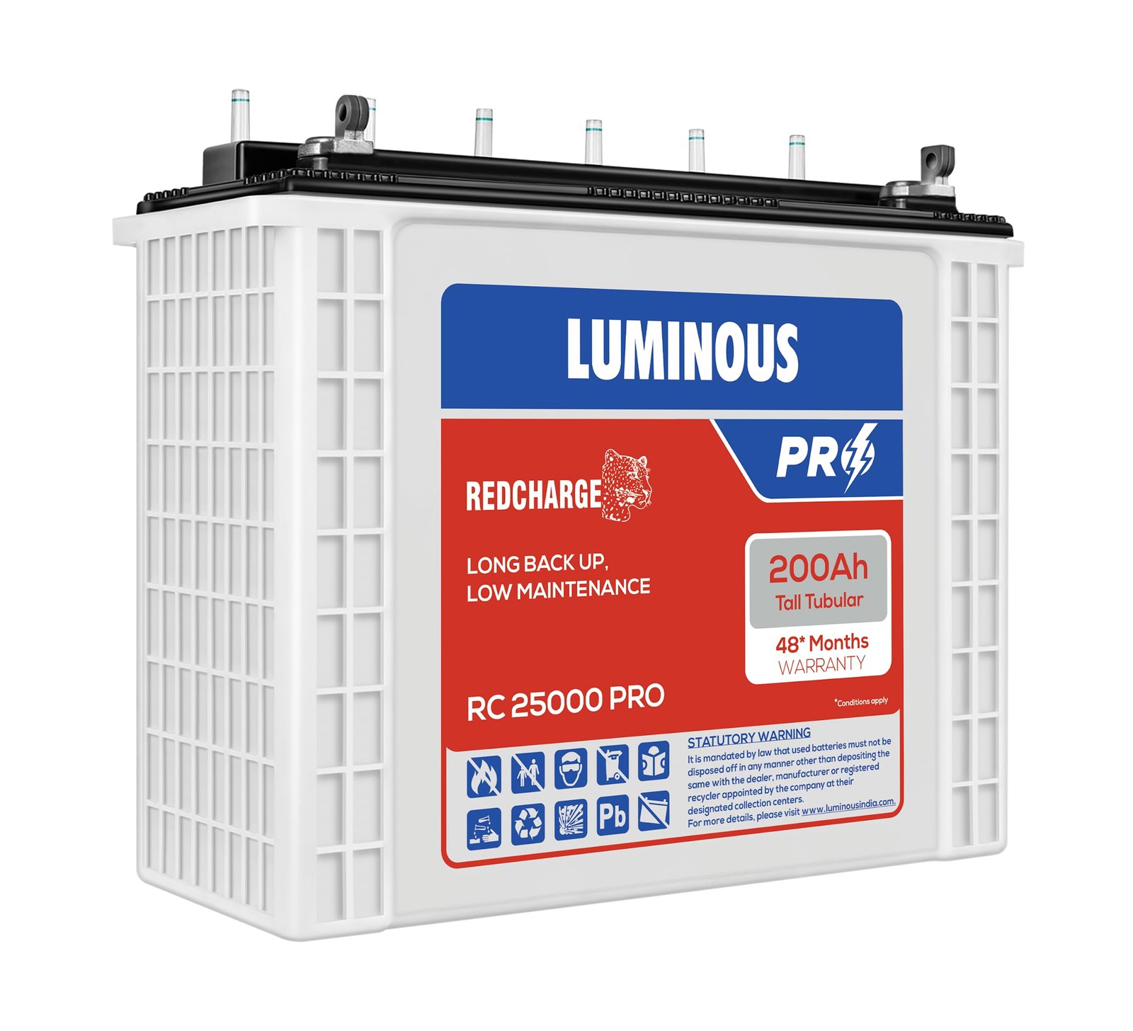 luminous red charge rc25000 pro(200ah)