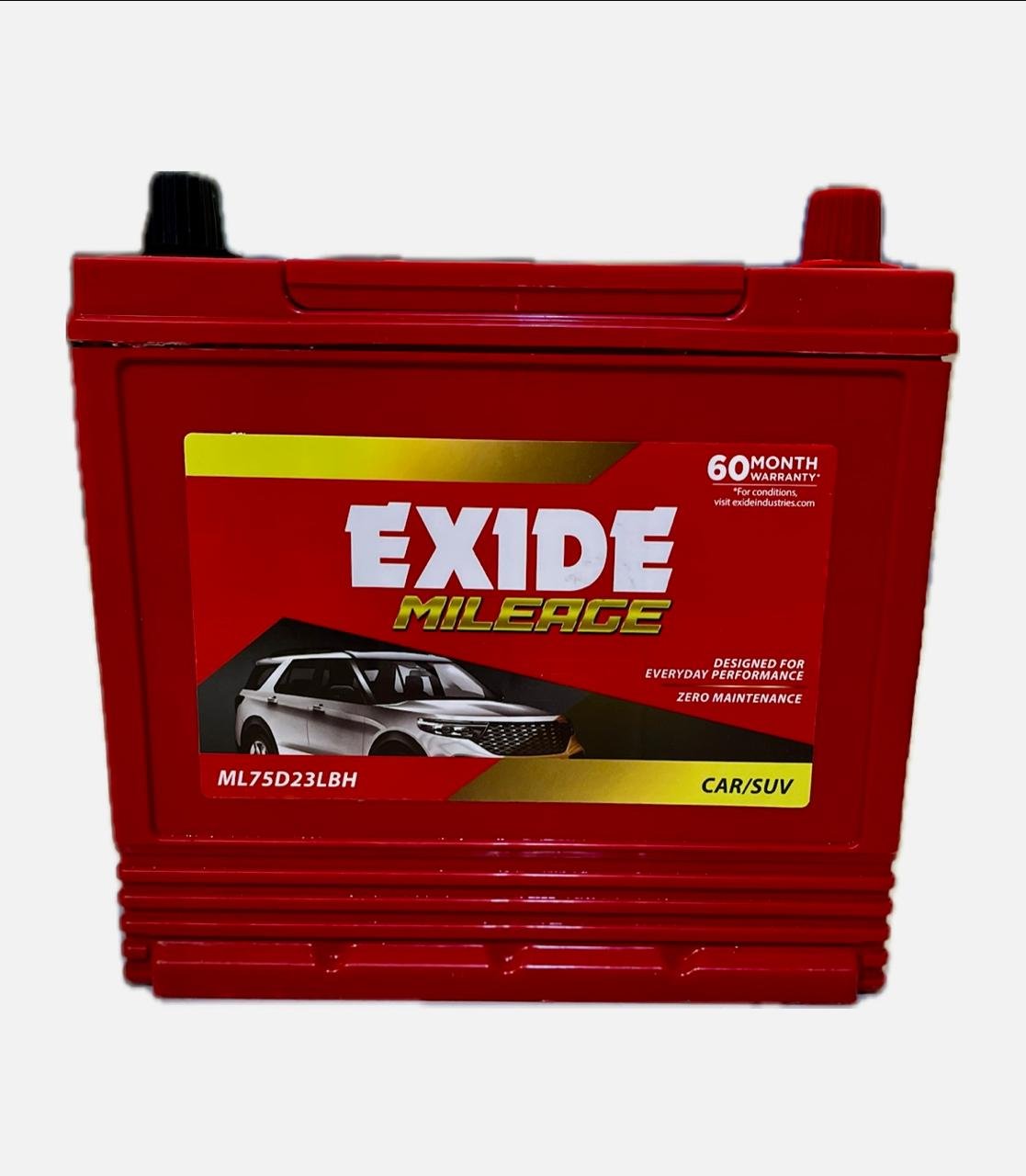 exide mileage ml75d23lbh battery (68ah)